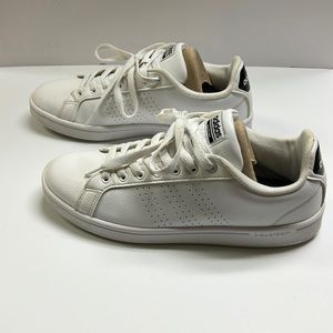 Adidas Cloudfoam Leather Sneaker Women’s White Size 10